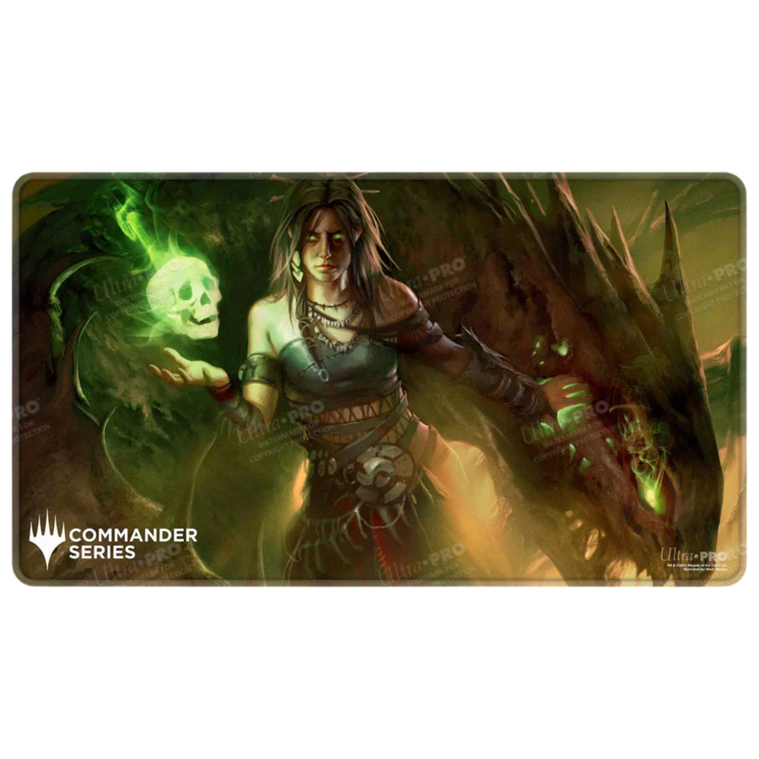 Commander Series #7 Meren of Clan Nel Toth Stitched Playmat